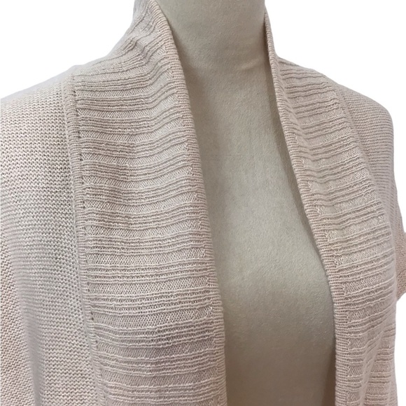 Leo & Sage x Revolve Linen Cashmere Open Front Short Sleeve Knit Cardiga… - Picture 6 of 9